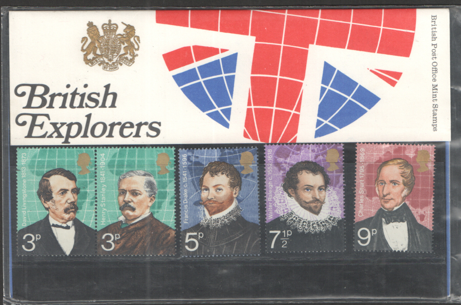 (image for) 1973 British Explorers Royal Mail Presentation Pack 50